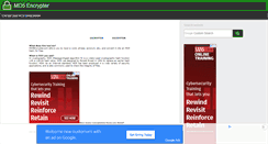Desktop Screenshot of md5encrypter.com